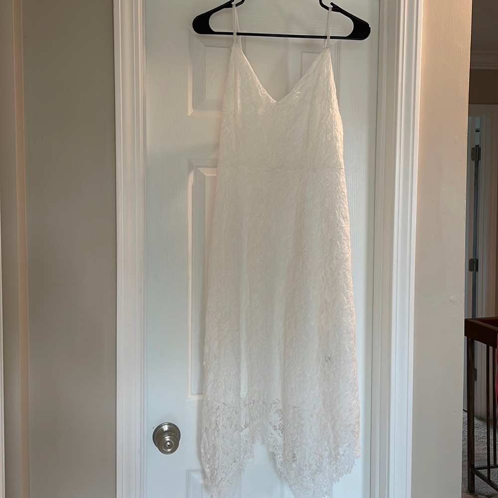 White lace dress